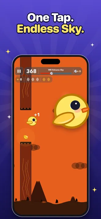 One tap, endless sky