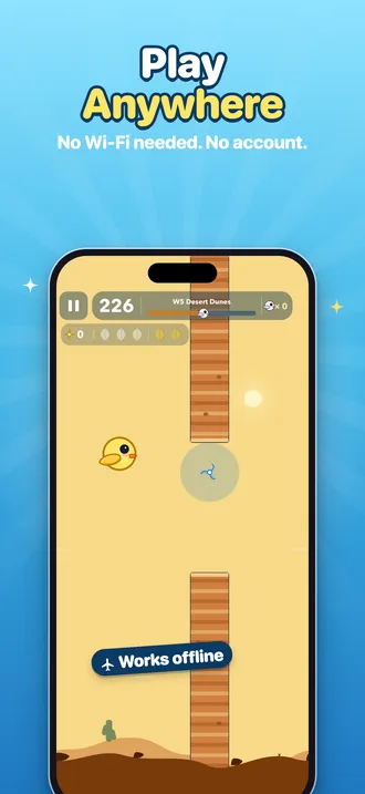 Play anywhere, no Wi-Fi needed